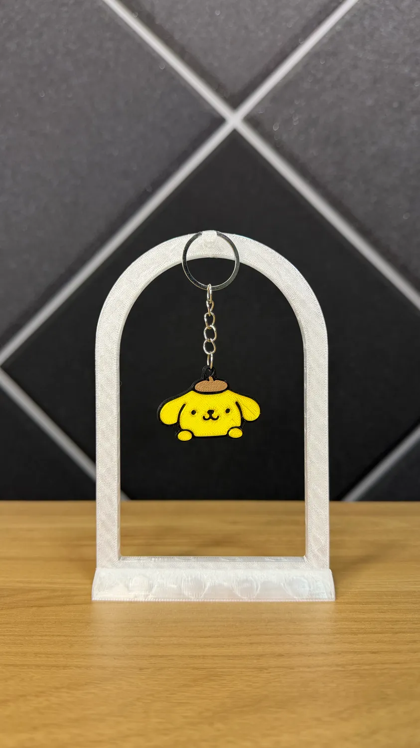 Chaveiro do Pompompurin impresso em 3D