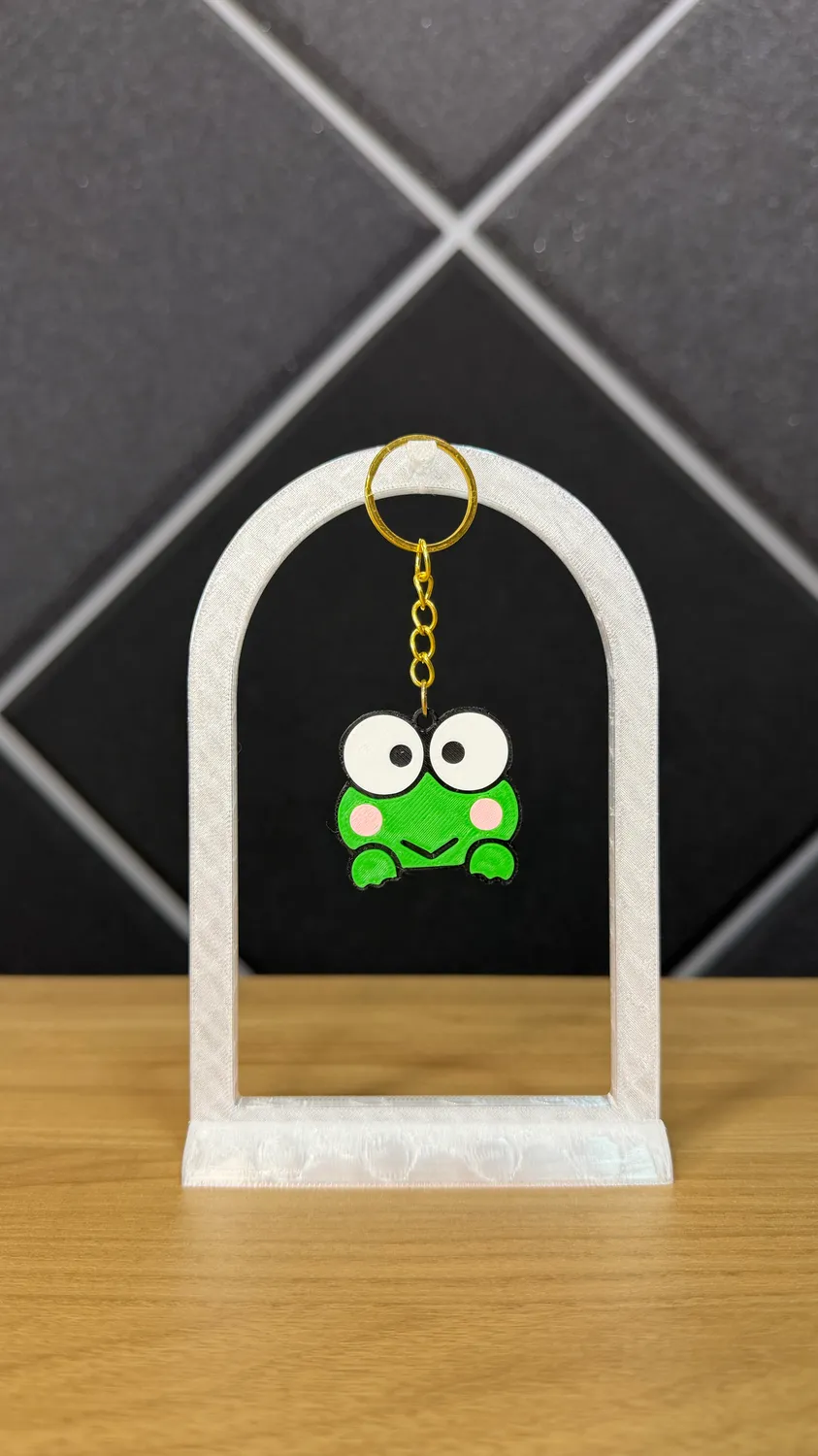 Chaveiro do sapo Keroppi impresso em 3D